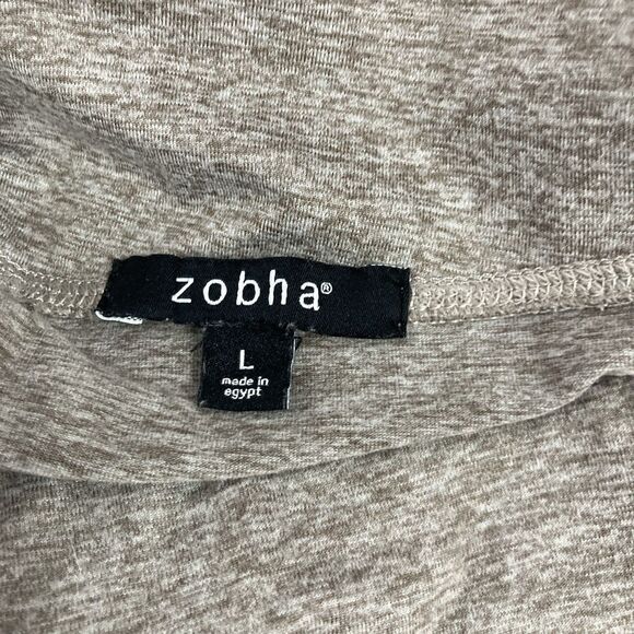 Zobha Capri Leggings Yoga Pants Gray Size L Stretch Sporty Comfy Exercise - Picture 8 of 10